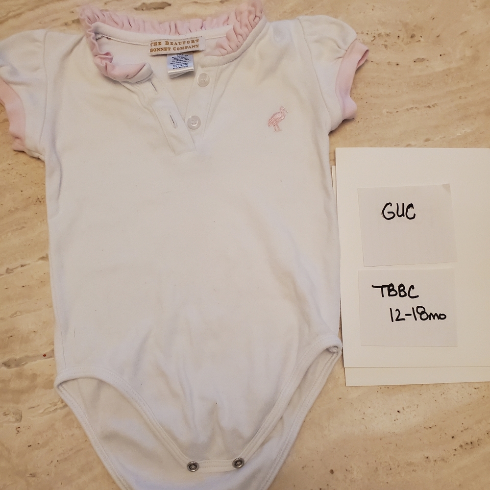 TBBC onesie polo 12-18 months